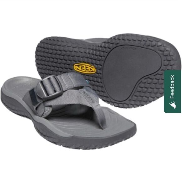 Keen Men’s Sandals SOLR‎ Toe Post Outdoor Hiking Sz 14 - Picture 1 of 8